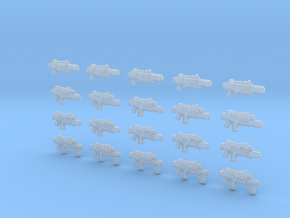 20 28mm Gun Variety Pack, Melting Combination Plas in Clear Ultra Fine Detail Plastic