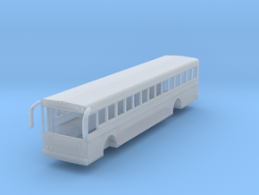 N scale 1:160 Thomas Saf-T-Liner HDX school bus in Clear Ultra Fine Detail Plastic