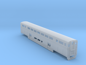 n scale Amtrak Surfliner Coach Baggage (cab car) in Clear Ultra Fine Detail Plastic