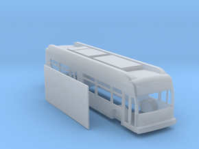 N scale 1:160 New Flyer Xcelsior hybrid bus in Clear Ultra Fine Detail Plastic