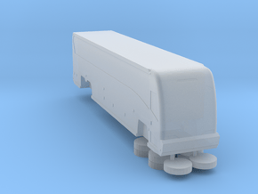 N scale 1:160 MCI J4500 coach in Clear Ultra Fine Detail Plastic