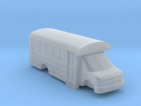 n scale thomas minotour chevy express school bus in Clear Ultra Fine Detail Plastic