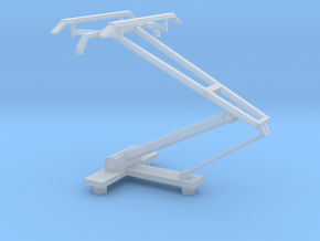 O scale LRV pantograph in Clear Ultra Fine Detail Plastic