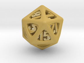 Thoroughly Modern d20 in Tan Fine Detail Plastic