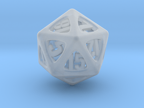 Thoroughly Modern d20 in Clear Ultra Fine Detail Plastic