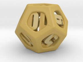 Thoroughly Modern d12 in Tan Fine Detail Plastic
