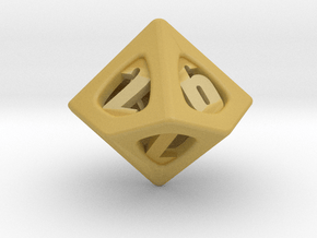 Thoroughly Modern d10 in Tan Fine Detail Plastic