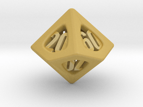 Thoroughly Modern d10 Decader in Tan Fine Detail Plastic