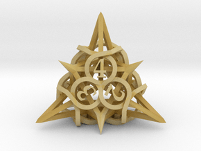 Thorn d4 Ornament in Tan Fine Detail Plastic