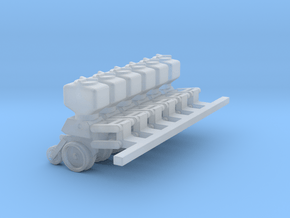 5100 6 units with parallel arms 3/4 down position  in Clear Ultra Fine Detail Plastic