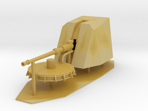 1:96 76mm OTOBREDA Main Deck Gun in Tan Fine Detail Plastic