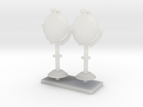 1:96 LRAD (Long Range Acoustic Device) in set of 2 in Clear Ultra Fine Detail Plastic