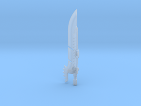 'Lava Lancer' Sword (extended variant) in Clear Ultra Fine Detail Plastic