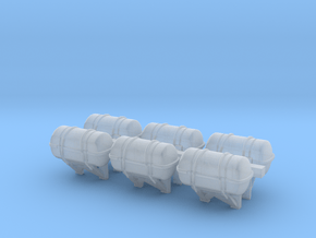 1:200 scale LifeBoat Canister - Wall in Clear Ultra Fine Detail Plastic