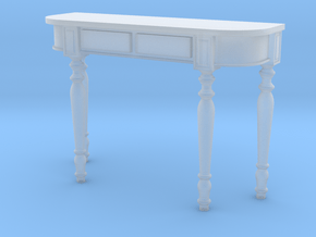 1:24 Colonial Console Table in Clear Ultra Fine Detail Plastic
