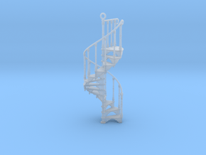 Spiral Staircase Ornament (1:48) in Clear Ultra Fine Detail Plastic