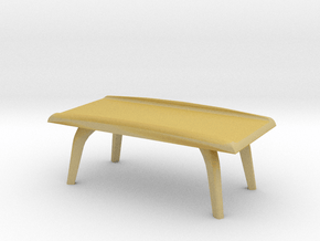 1:36 Moderne Coffee Table in Tan Fine Detail Plastic
