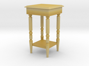 1:24 End Table in Tan Fine Detail Plastic