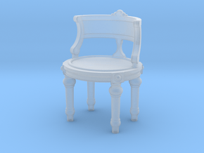 1:24 Vanity Chair in Clear Ultra Fine Detail Plastic