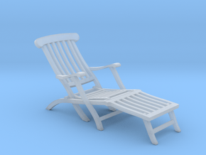 1:24 Titanic Deck Chair in Clear Ultra Fine Detail Plastic