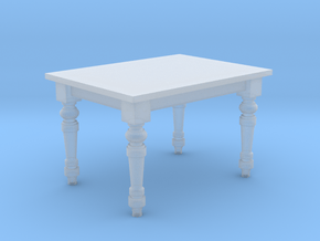 1:24 Farmhouse Dining Table in Clear Ultra Fine Detail Plastic
