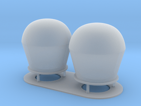 1:72 scale SatCom Dome Set 1 in Clear Ultra Fine Detail Plastic