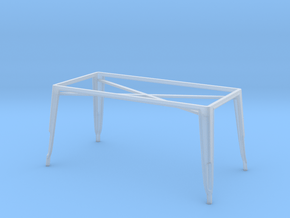 1:24 Pauchard Dining Table Frame, Large in Clear Ultra Fine Detail Plastic