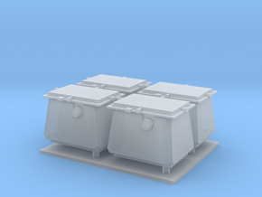 1/96 scale Modern Ammo Boxes in Clear Ultra Fine Detail Plastic