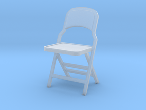 1:24 Vintage Folding Chair in Clear Ultra Fine Detail Plastic