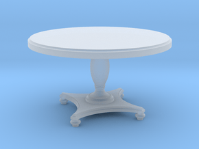 1:48 Round Colonial Dining Table in Clear Ultra Fine Detail Plastic