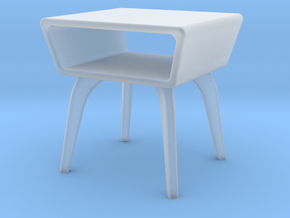 1:48 Moderne Angled Side Table in Clear Ultra Fine Detail Plastic