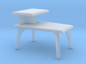 1:48 Moderne Wedge Side Table in Clear Ultra Fine Detail Plastic