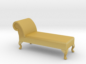 1:48 Queen Anne Chaise (No Back) in Tan Fine Detail Plastic