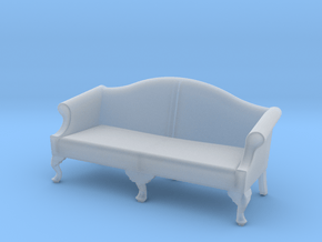 1:48 Queen Anne Sofa (Large) in Clear Ultra Fine Detail Plastic