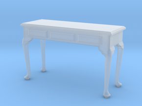 1:48 Queen Anne Console Table in Clear Ultra Fine Detail Plastic
