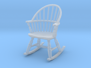 1:48 Windsor Rocking Chair in Clear Ultra Fine Detail Plastic