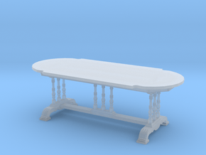 1:48 Old English Oval Table in Clear Ultra Fine Detail Plastic