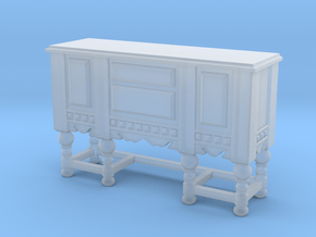 1:48 Shabby Chic Sideboard in Clear Ultra Fine Detail Plastic
