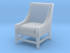 1:48 Contemporary Slipper Chair in Clear Ultra Fine Detail Plastic