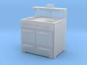 1:48 Wedgewood Stove in Clear Ultra Fine Detail Plastic