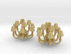 1:48 Chandelier, Set of 2 in Tan Fine Detail Plastic