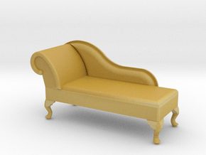 1:24 Queen Anne Chaise (Right Facing) in Tan Fine Detail Plastic