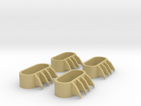 1:6 scale Claws in Tan Fine Detail Plastic