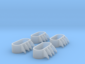 1:6 scale Claws in Clear Ultra Fine Detail Plastic