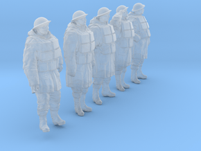 1/48 Royal Navy D-Coat+Lifevst Set203-1 in Clear Ultra Fine Detail Plastic