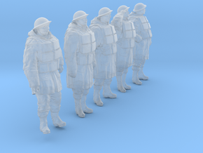1/30 Royal Navy D-Coat+Lifevst Set203-1 in Clear Ultra Fine Detail Plastic