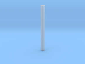 4mm Fluted Rod 99mm long X2 in Clear Ultra Fine Detail Plastic
