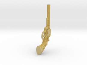 1:6 Scale 44 Magnum Revolver 6in Barrel  in Tan Fine Detail Plastic