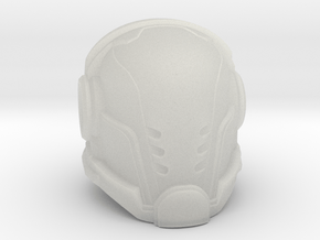 Paladin helmet 40mm High in Clear Ultra Fine Detail Plastic