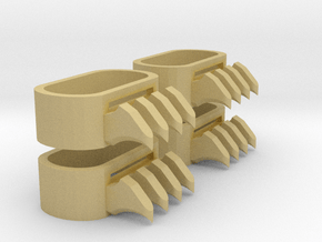 1:6 Scale Ninja Claws 2 pairs in Tan Fine Detail Plastic
